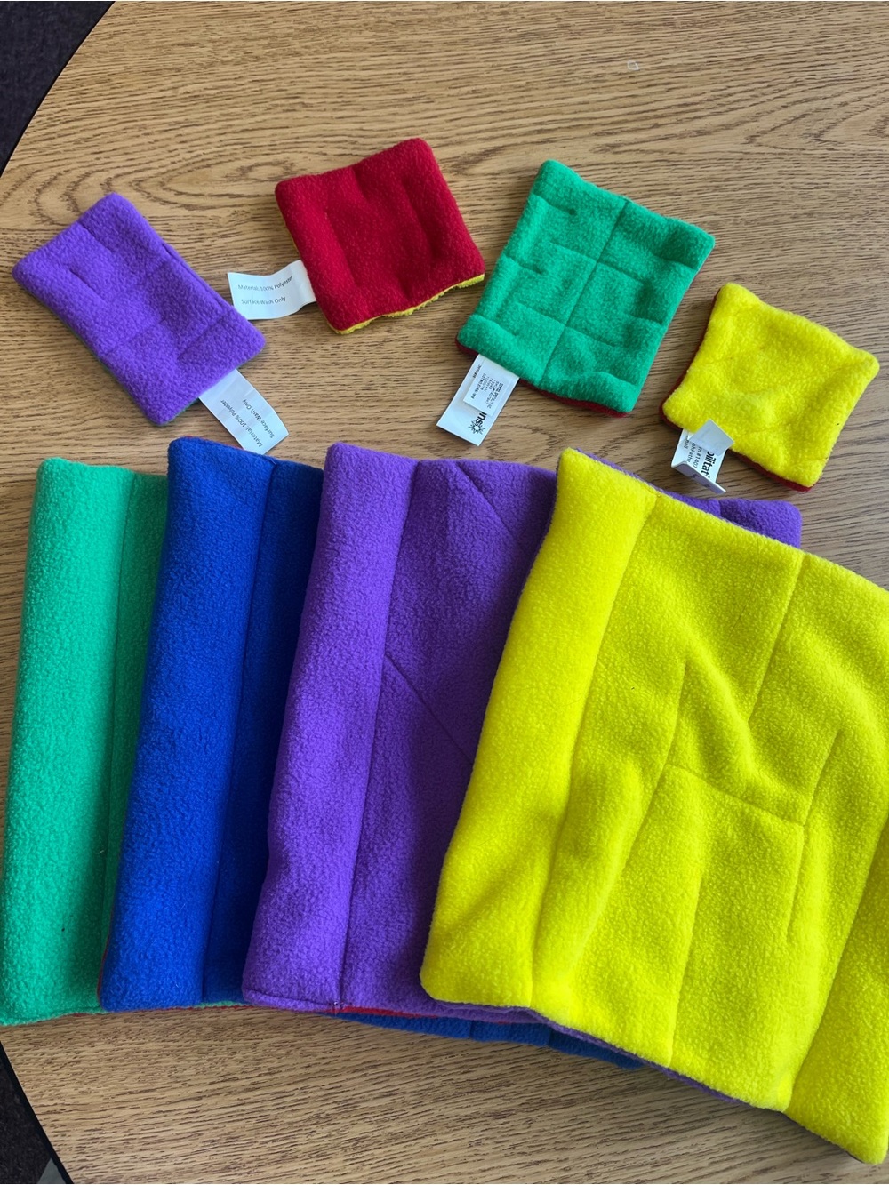 Abilitations: Fabric Bead Maze Set, 4 large, 4 small